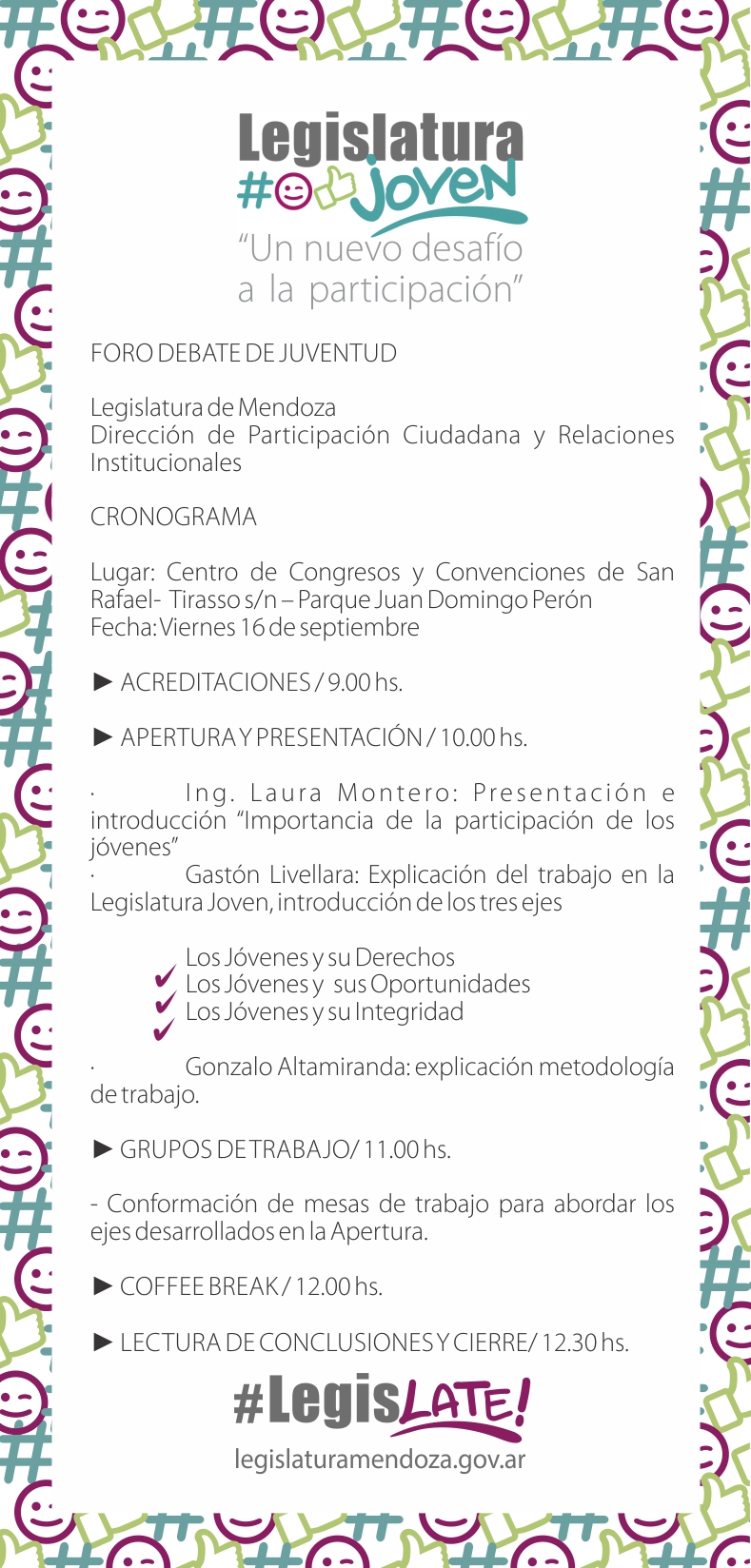 cronograma San Rafael 16-09