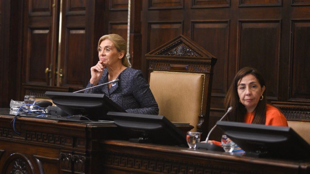 Montero y Lara sesión senado