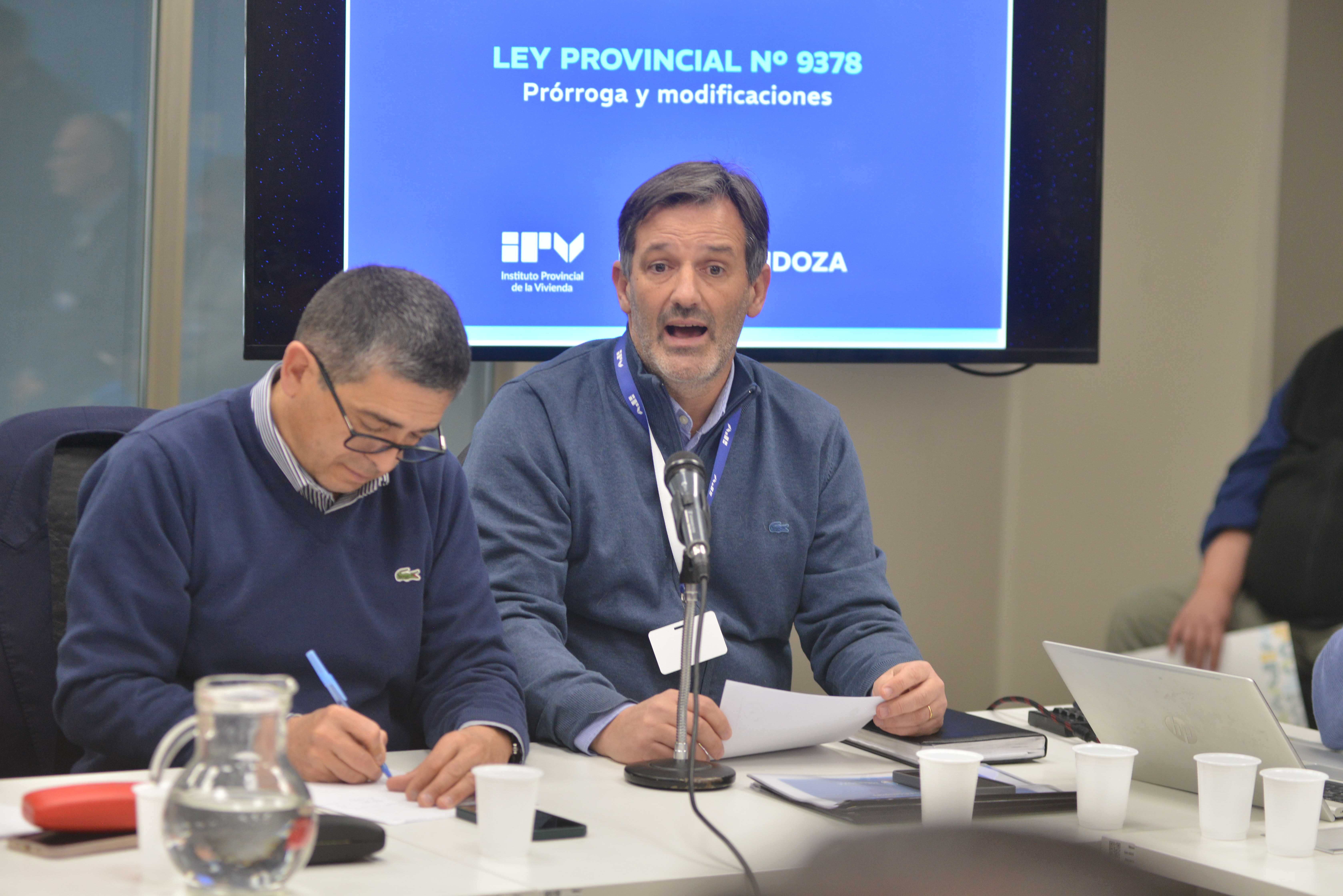 prórroga de la ley de regularización dominial y cancelación anticipada de viviendas del IPV