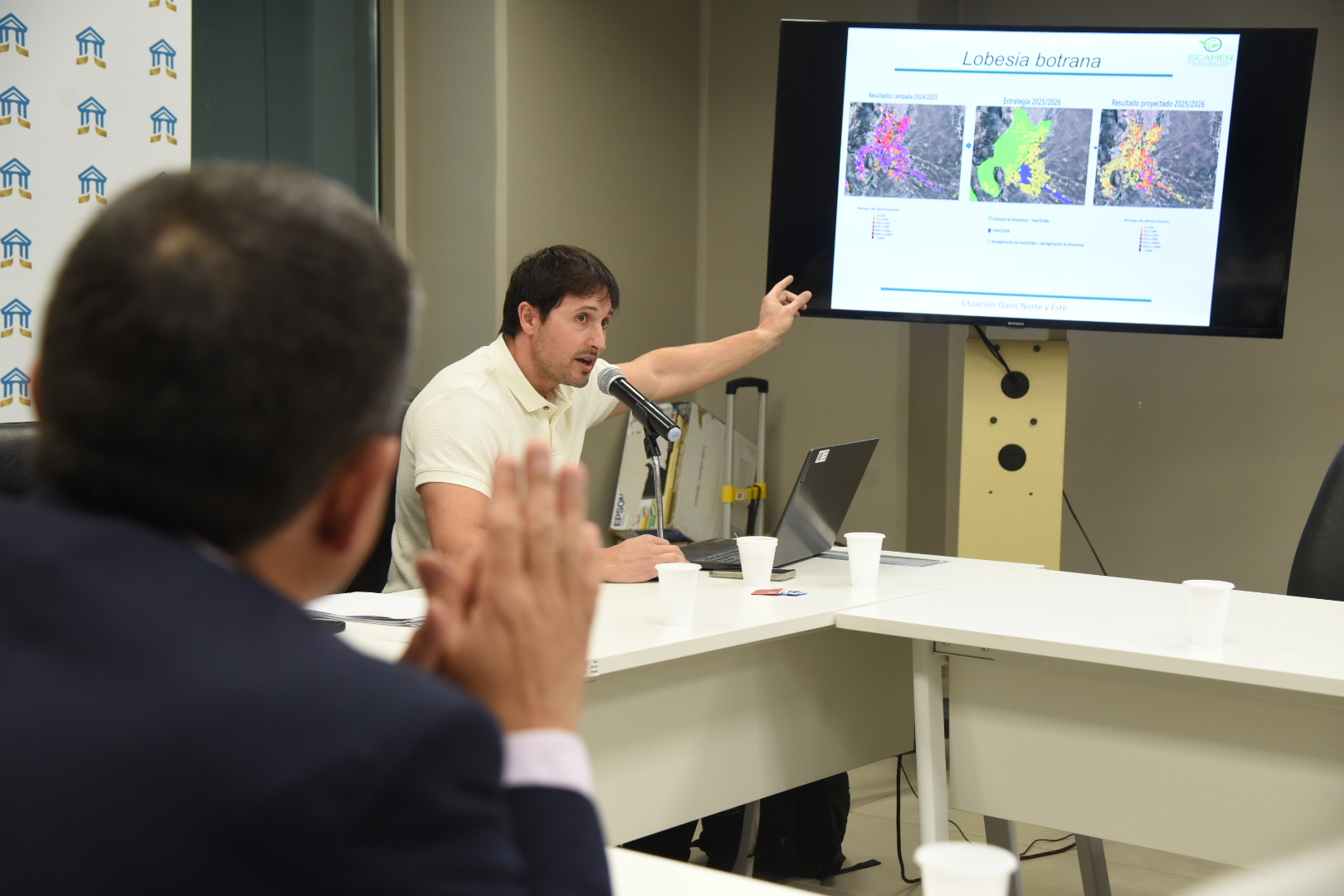 expusieron en la Legislatura los avances del plan de control de la polilla de la vid